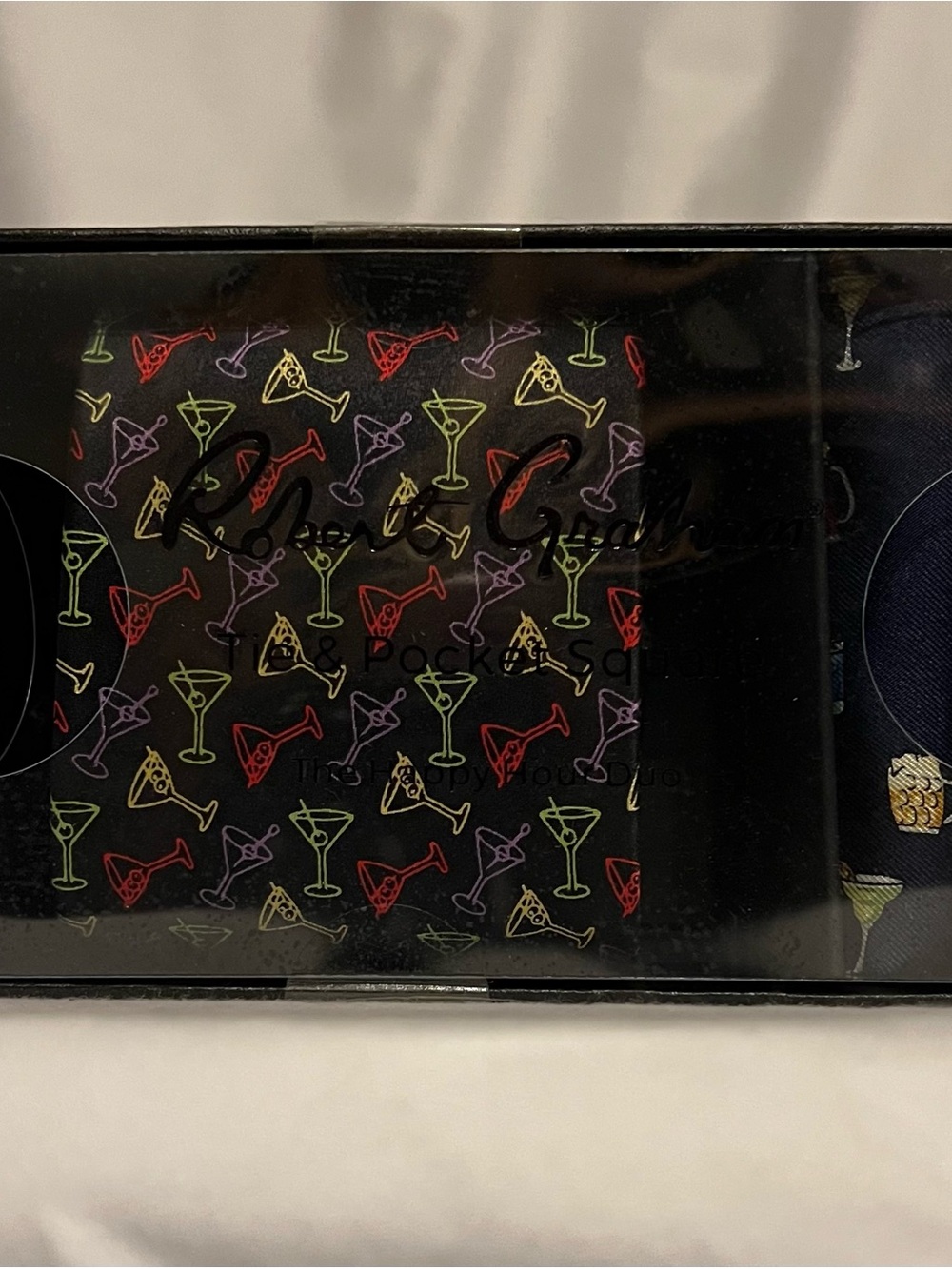 Robert Graham Happy Hour Tie and Pocket Square Box Set